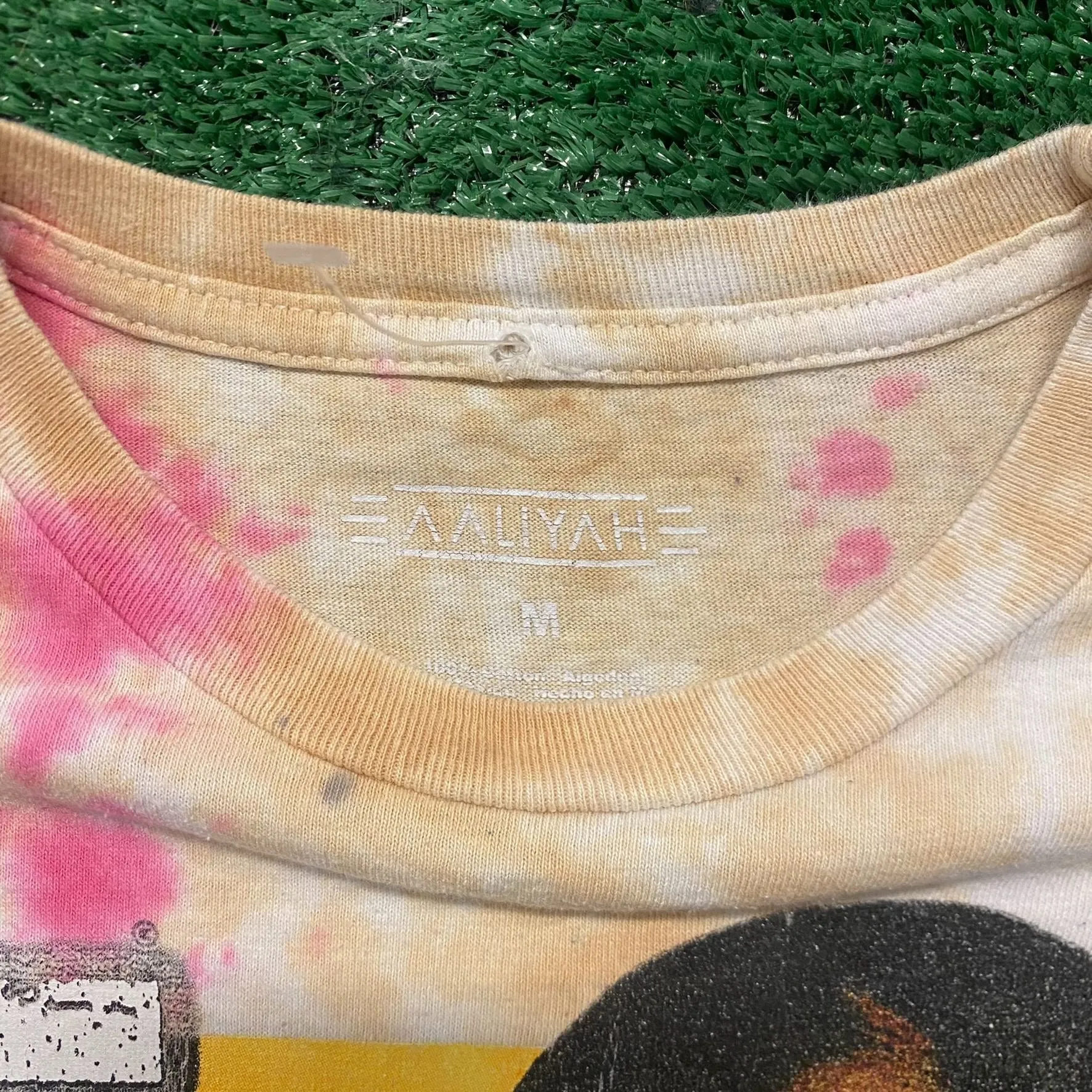 Aaliyah Vintage Tie Dye Band T-Shirt