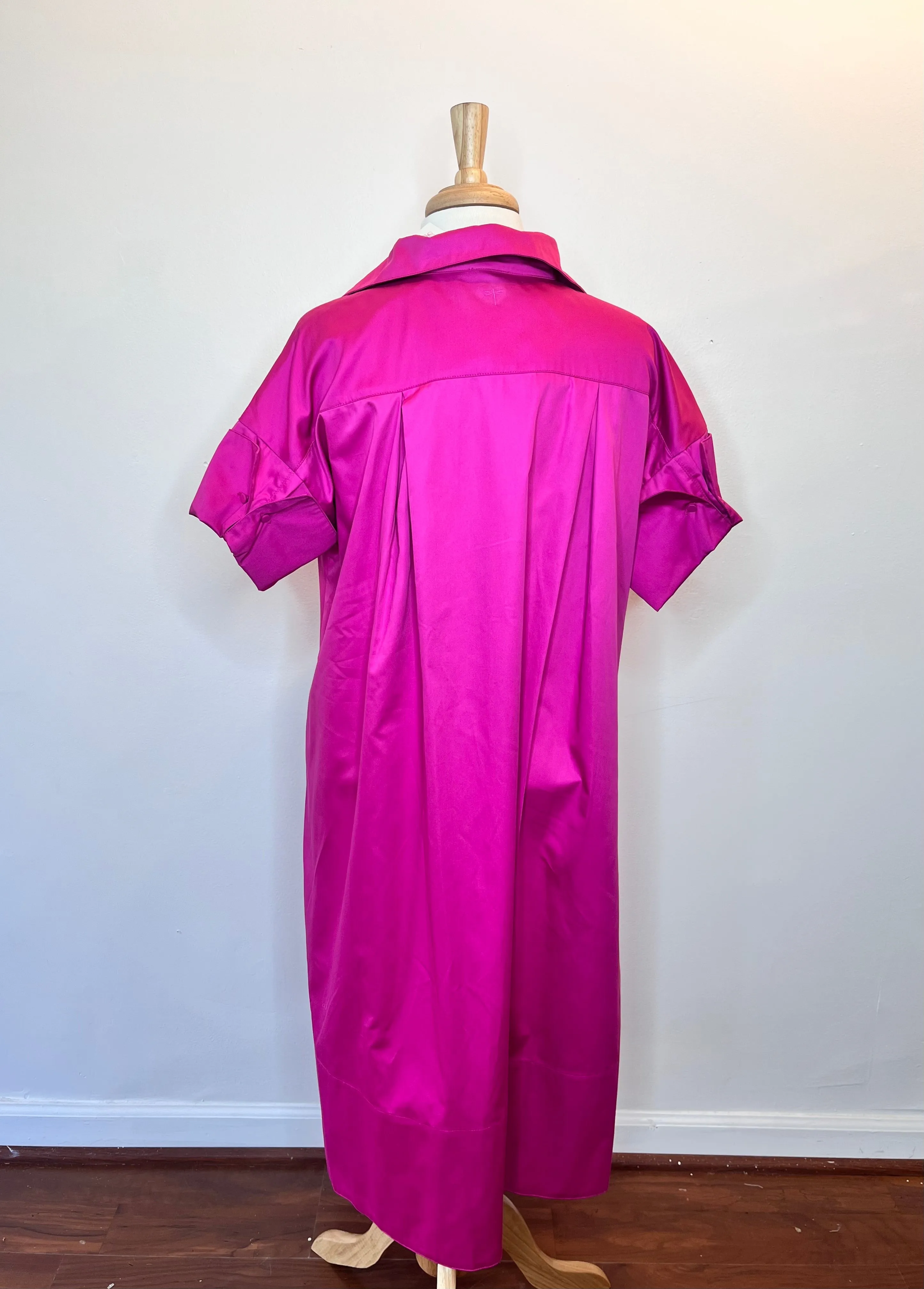 Addie Cotton Midi Shirt Dress