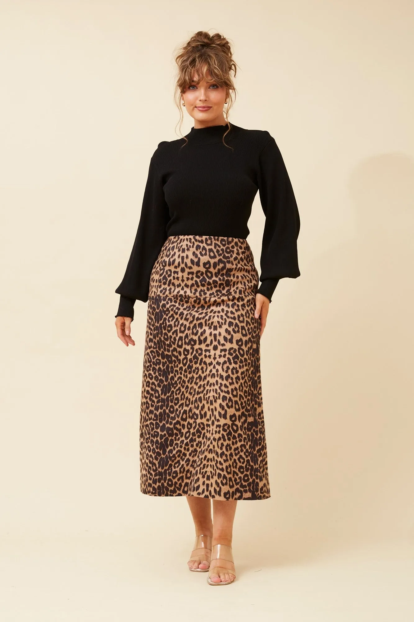 AUBREE FAUX SUEDE SKIRT