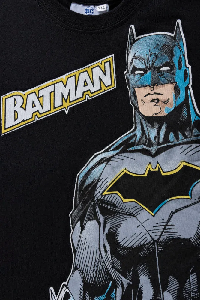 Batman 2 Pack Short Sleeve T-Shirts Black & Yellow
