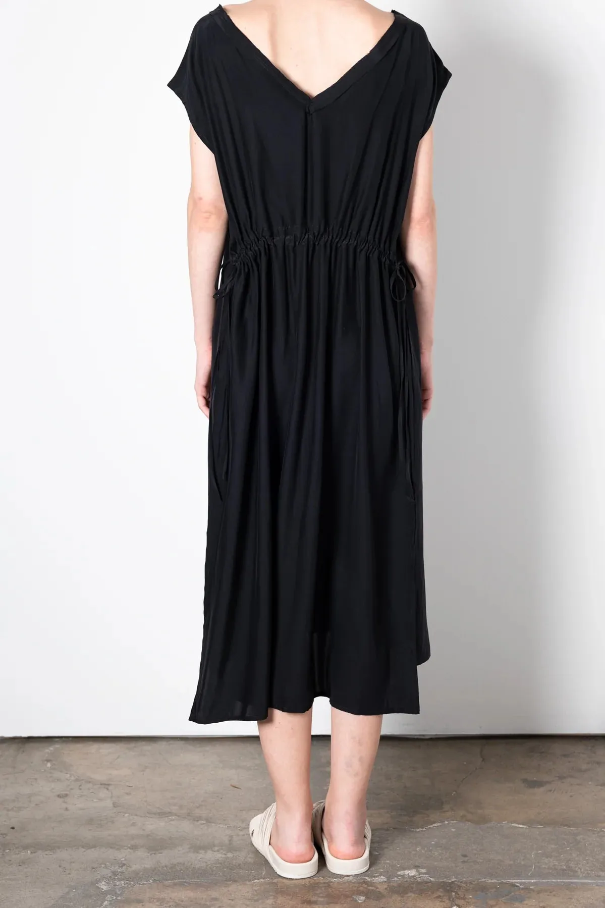 Black Uriela Silk Tee Dress