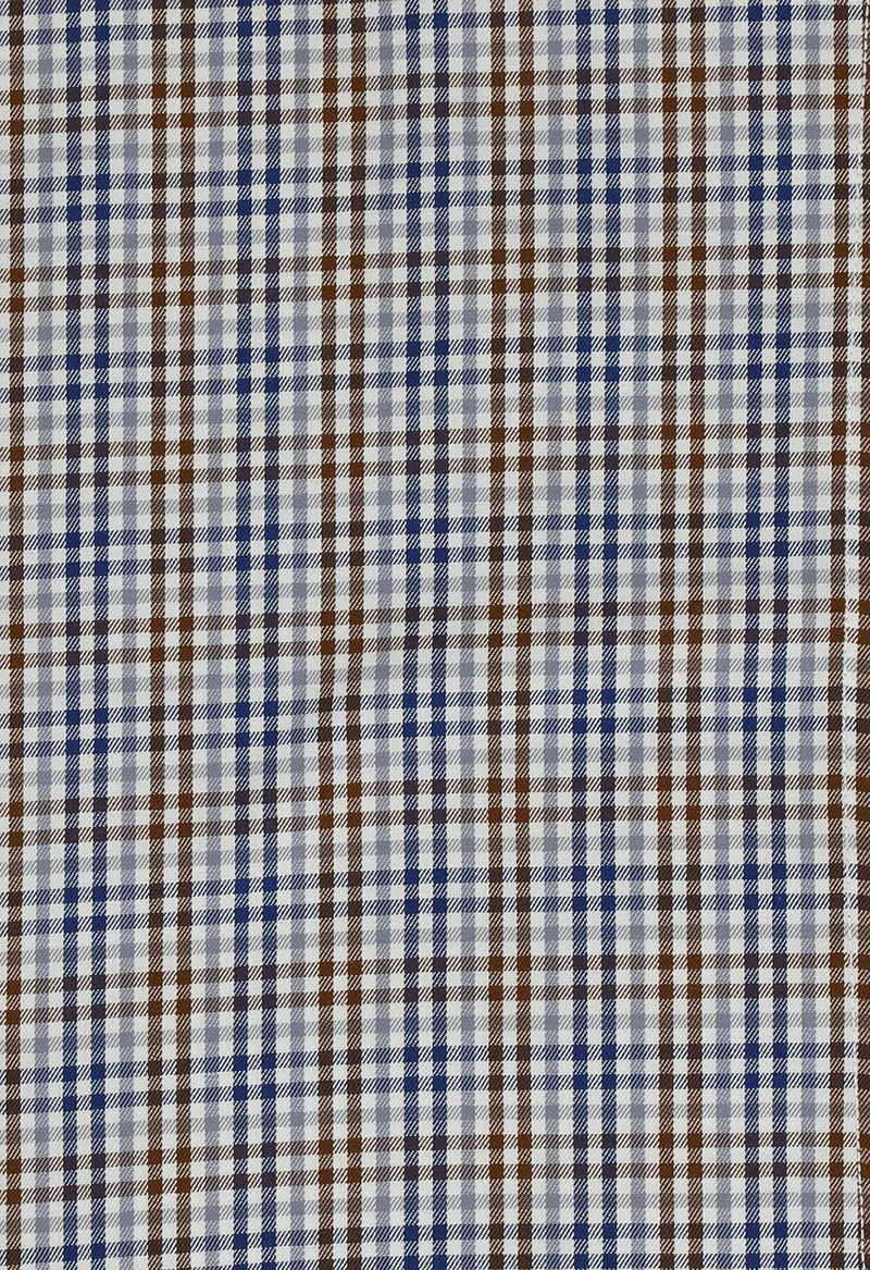Blue & brown Checks / ITALIAN- 102383-1