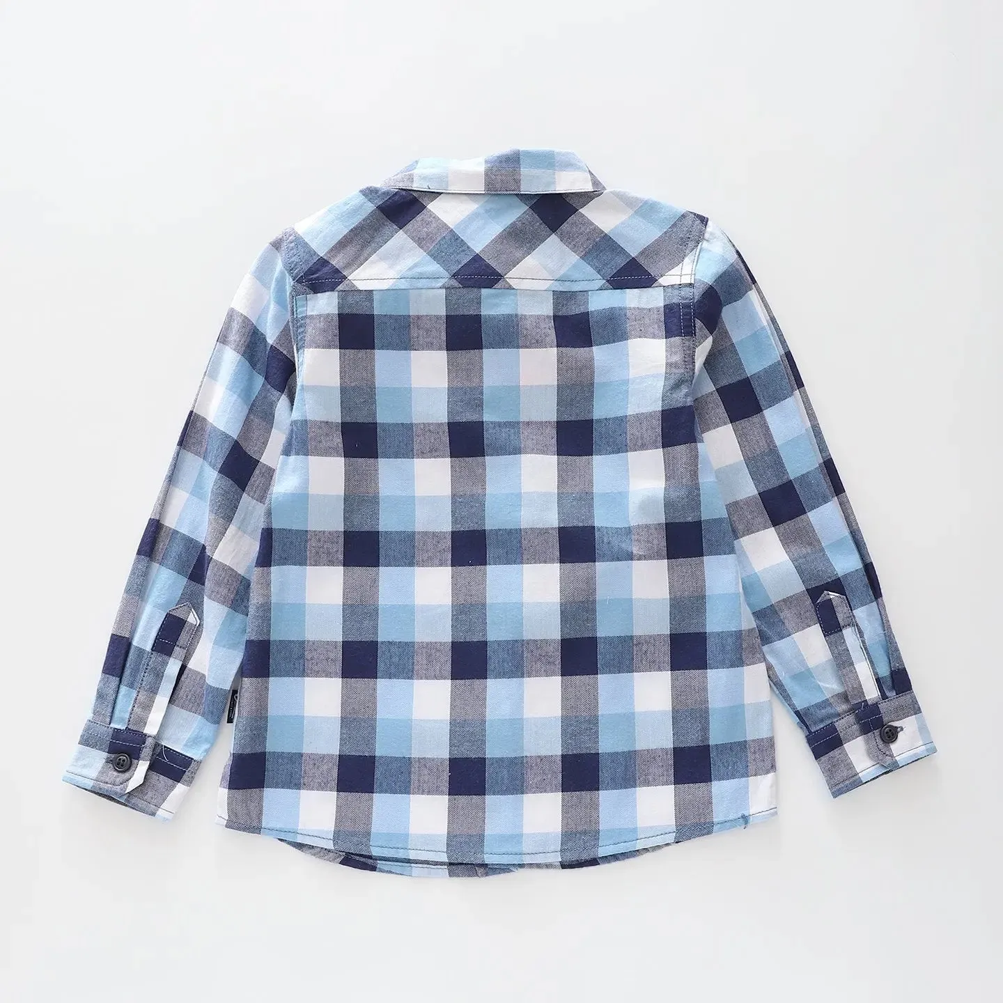 Blue Check Cotton Shirt