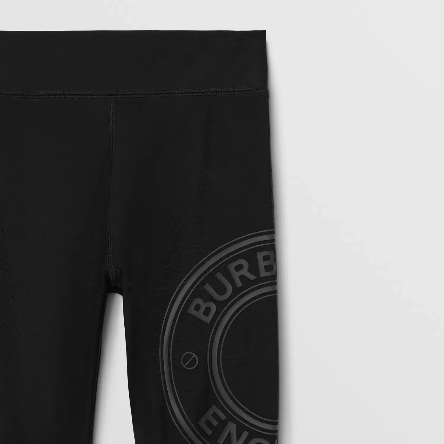 BURBERRY LOGO GRAPHIC STRETCH JERSEY LEGGINGS