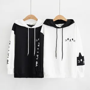 Cat On Sleeve Hoodies