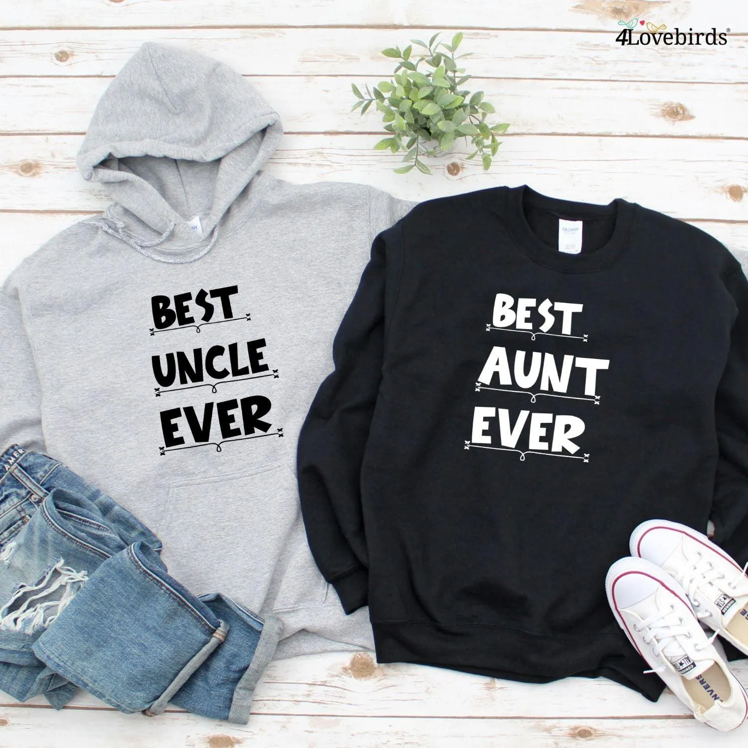 Cool Duo Alert! Aunt and Uncle Matching Set - Unbeatable Gift Idea!
