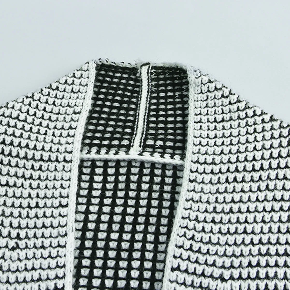 Cozy Chic Gray Knitted Long Open Front Cardigan - Perfect Layering Essential