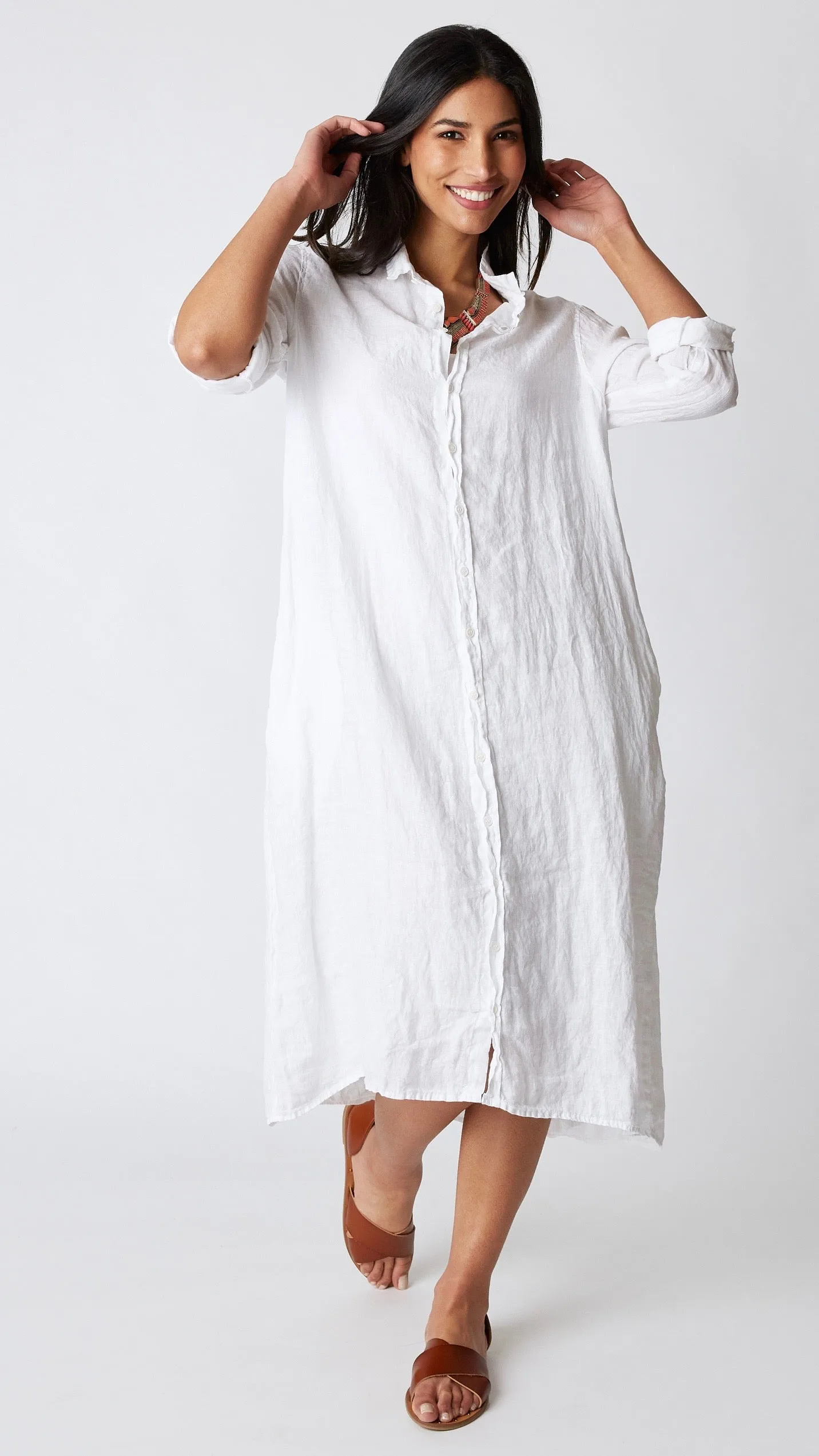 CP Shades Maxi Dress in Handkerchief Linen