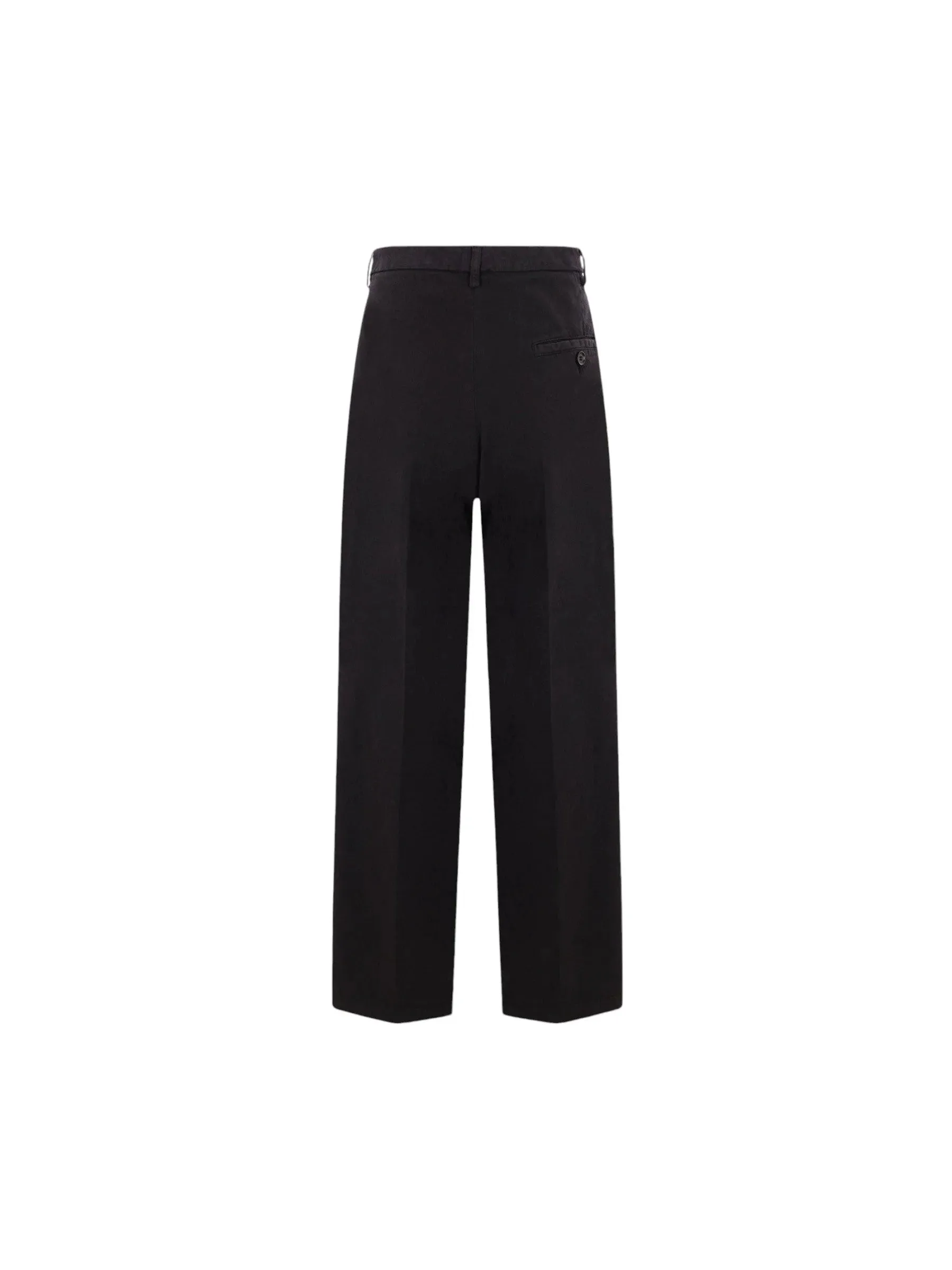 Darted Cotton Trousers