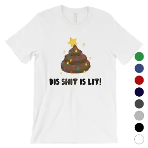 Dis Shit Is Lit Poop Mens Shirt