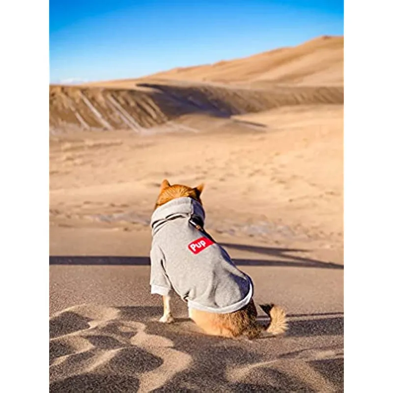 Dog Hoodie Pet Clothing, Cats Hoodies, Stylish Streetwear Gray Dog Sweatshirt Tracksuits, Dog Outfit For Dog Cat Puppy