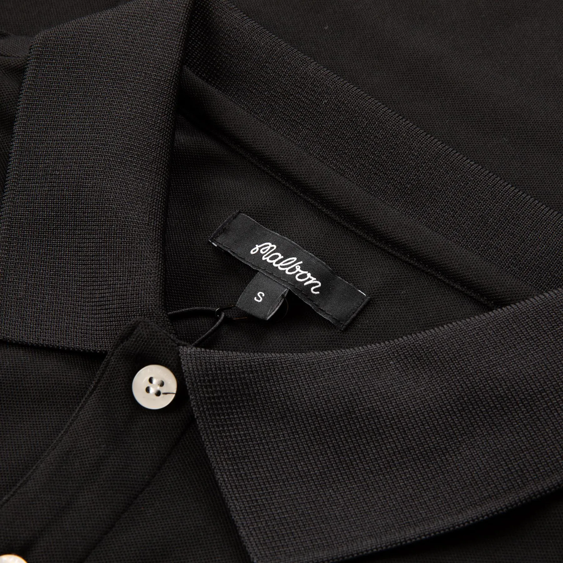 Evergreen Paneled Performance Pique Polo Black/Charcoal - W24