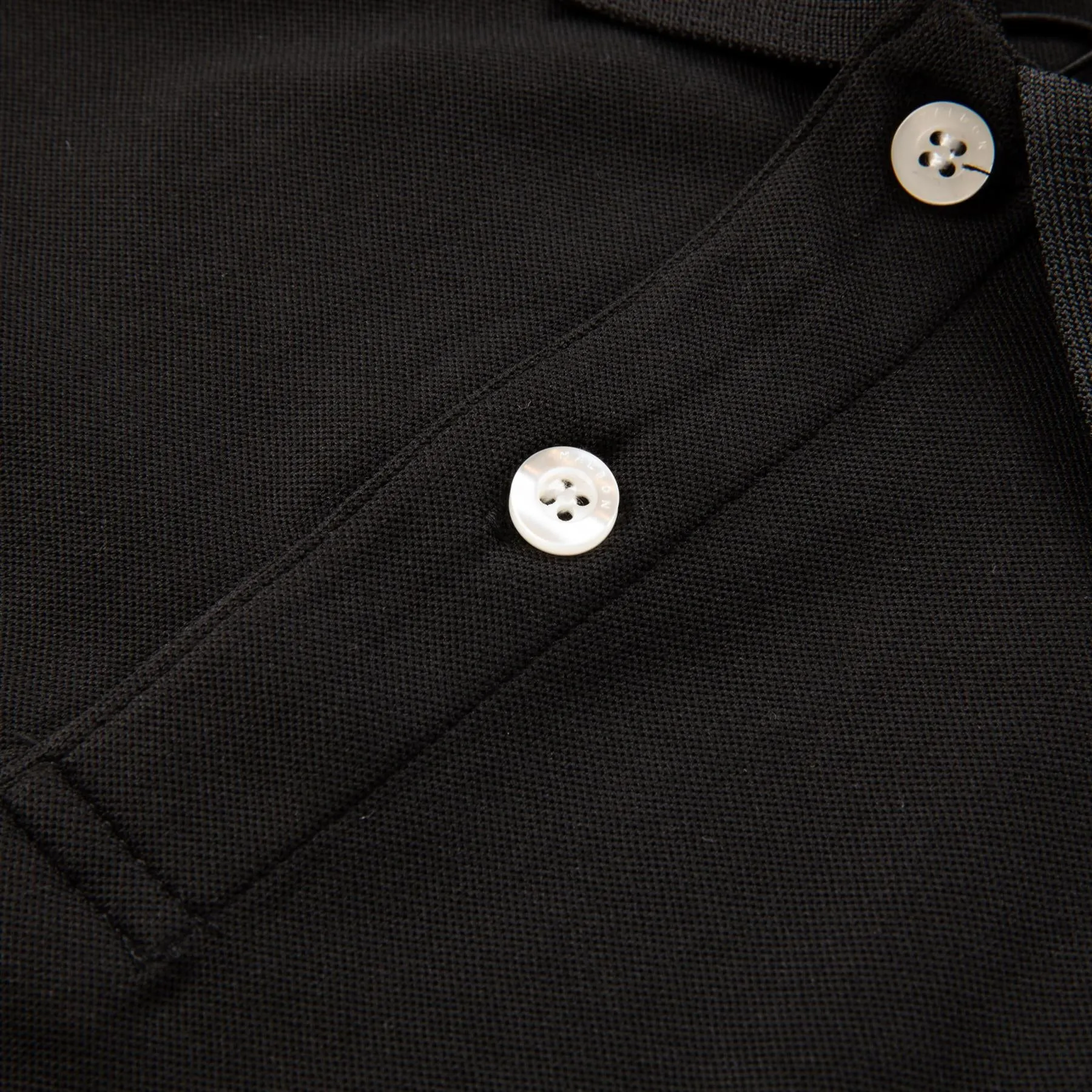 Evergreen Paneled Performance Pique Polo Black/Charcoal - W24