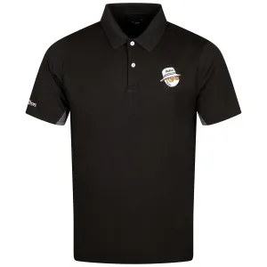 Evergreen Paneled Performance Pique Polo Black/Charcoal - W24