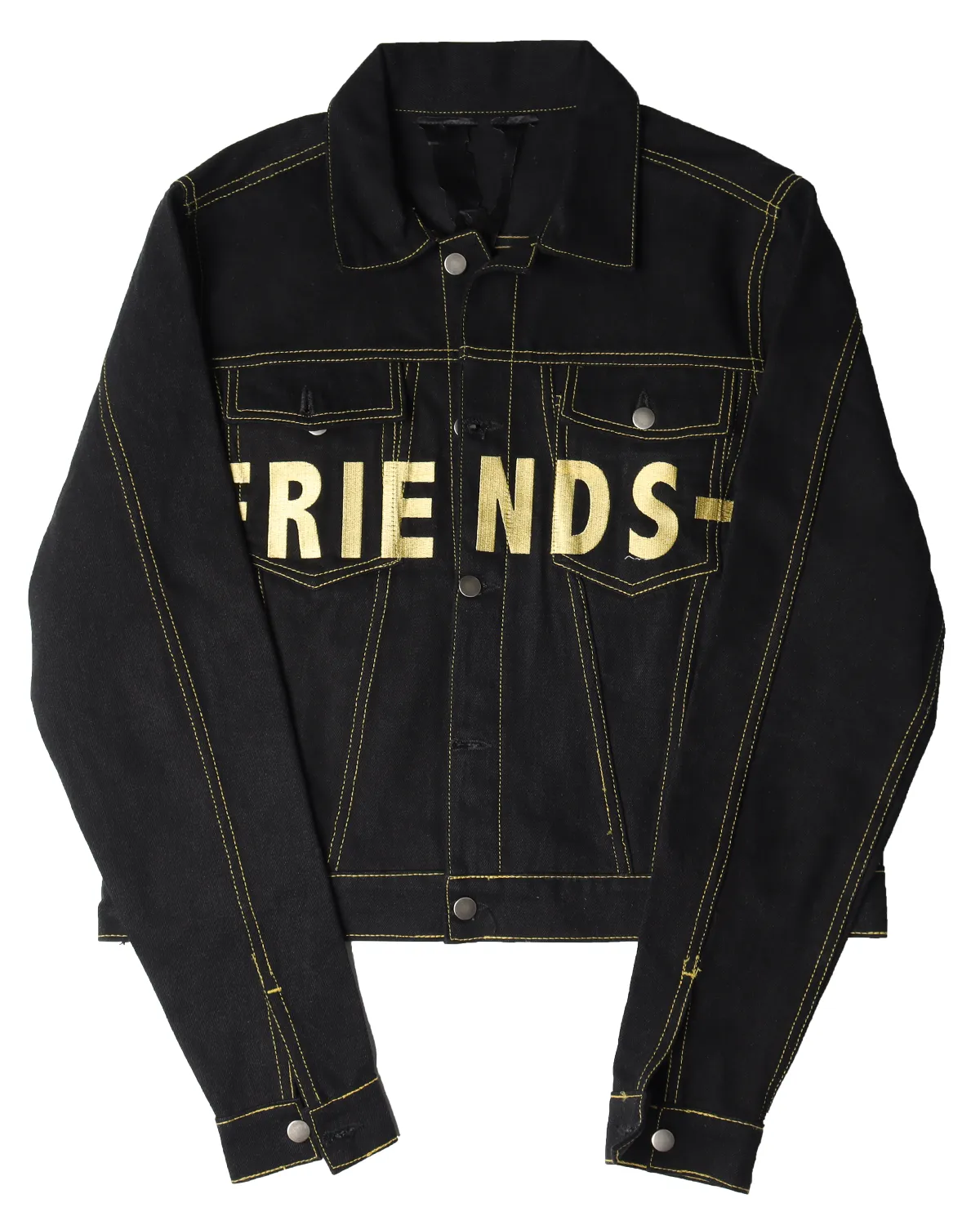 FRIENDS Embroidered Denim Jacket