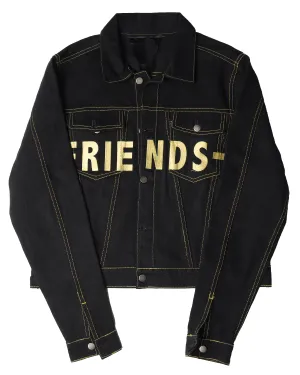 FRIENDS Embroidered Denim Jacket