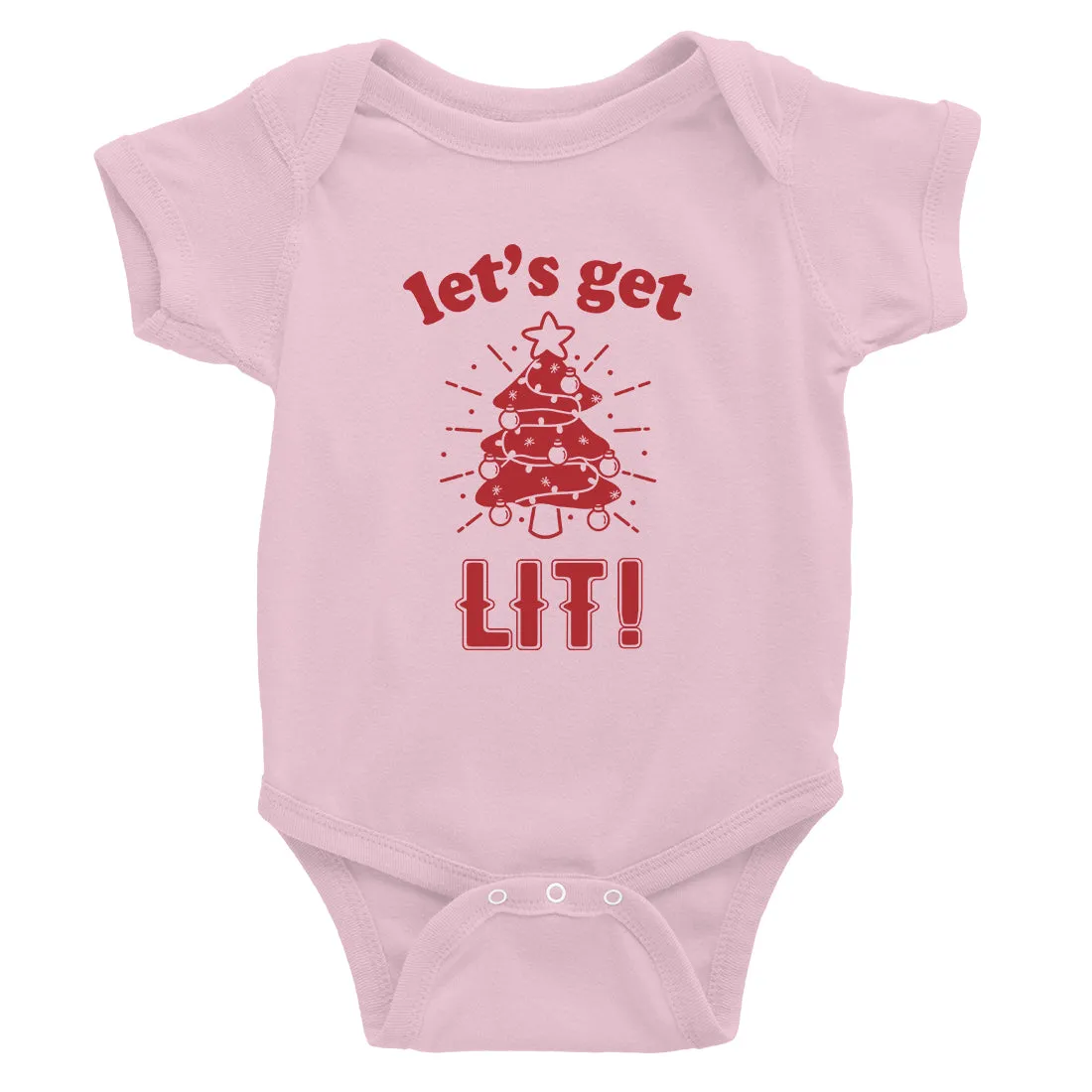 Get Lit Christmas Tree Baby Bodysuit