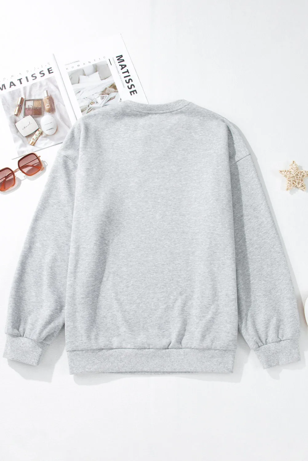 Ghost Print Plus Size Sweatshirt