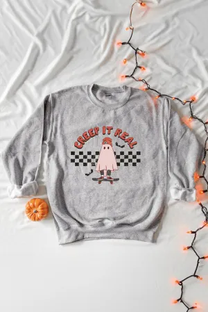 Ghost Print Plus Size Sweatshirt