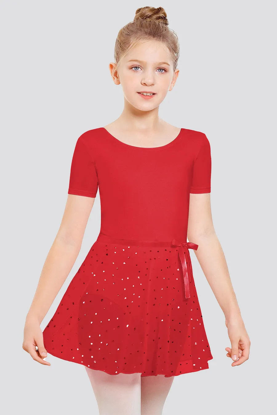 Girls Chiffon Wrap Skirt With Adjustable Tie