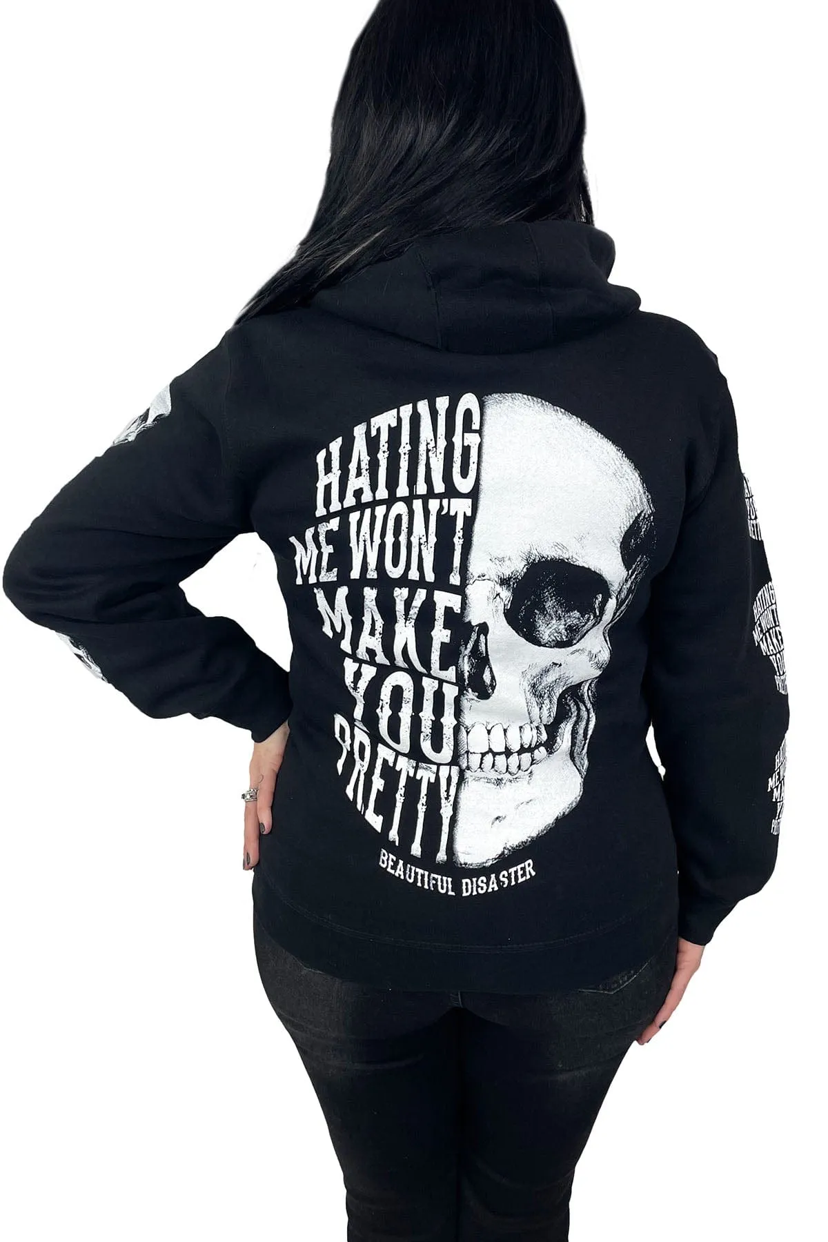 Hating Me Zip Hoodie