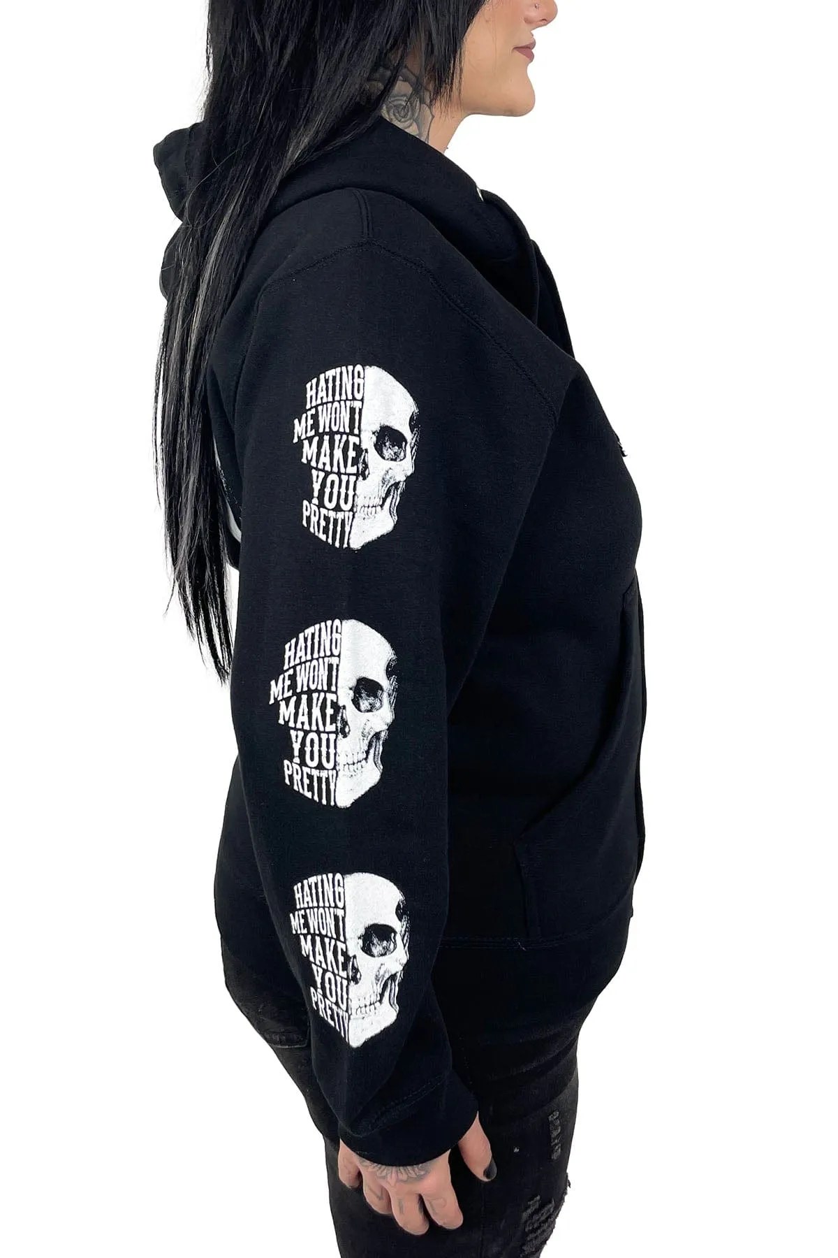 Hating Me Zip Hoodie