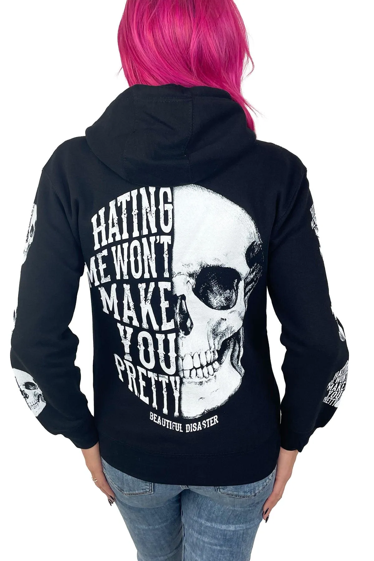 Hating Me Zip Hoodie