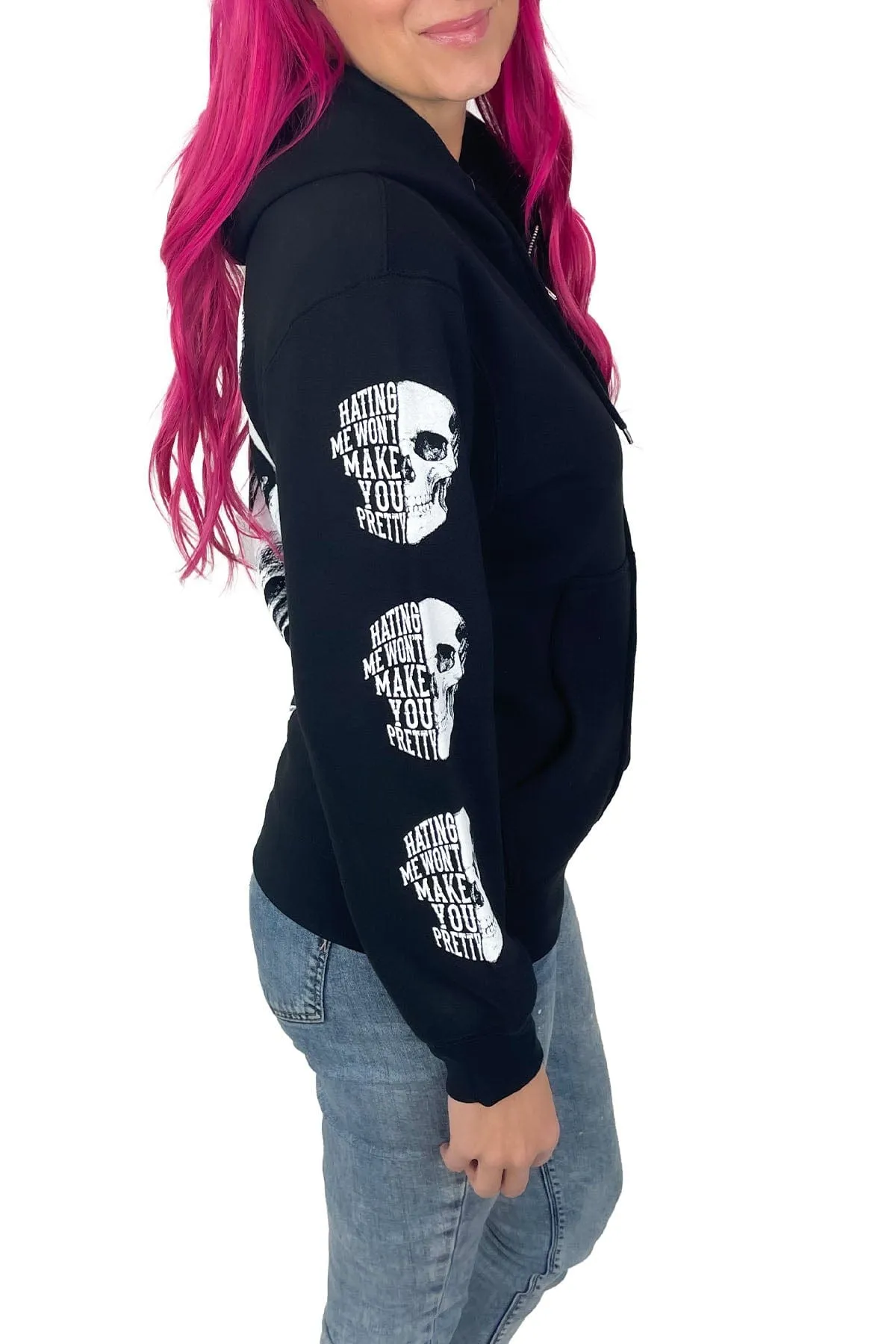 Hating Me Zip Hoodie