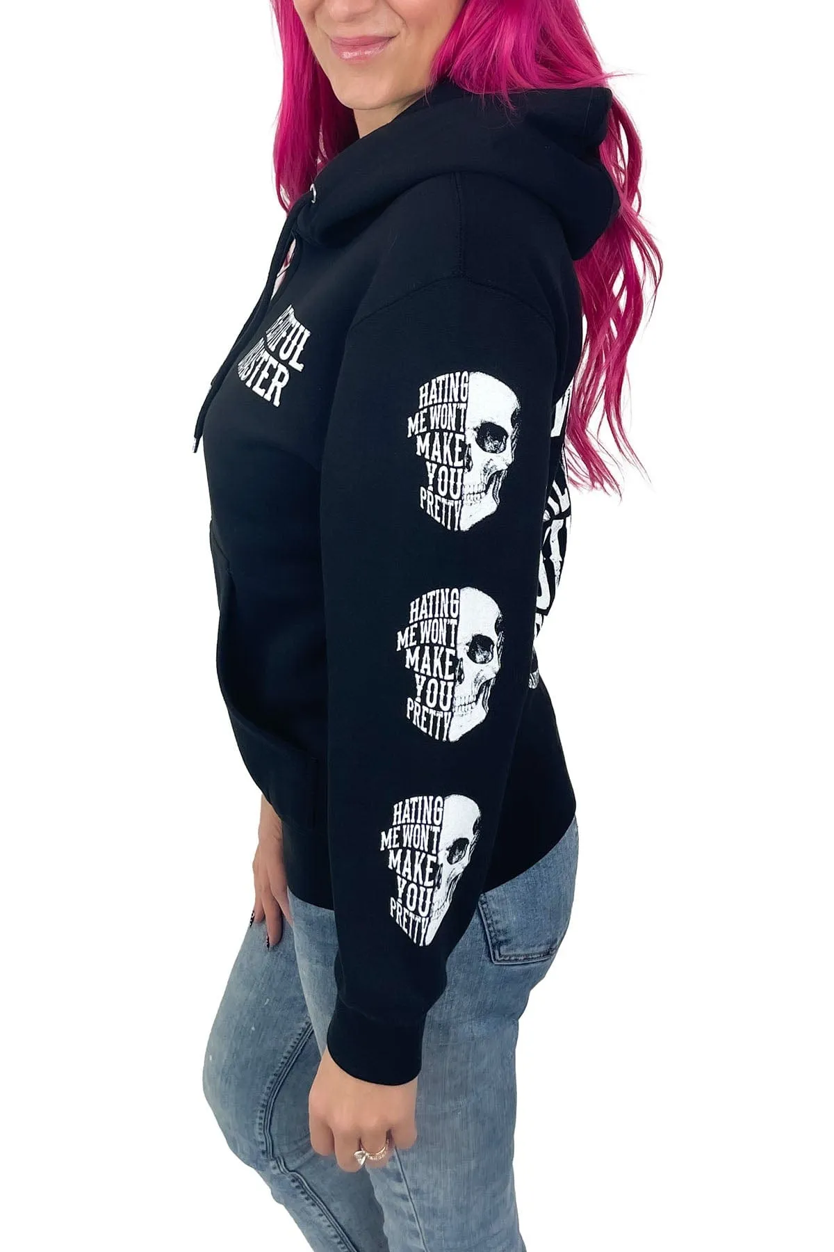 Hating Me Zip Hoodie