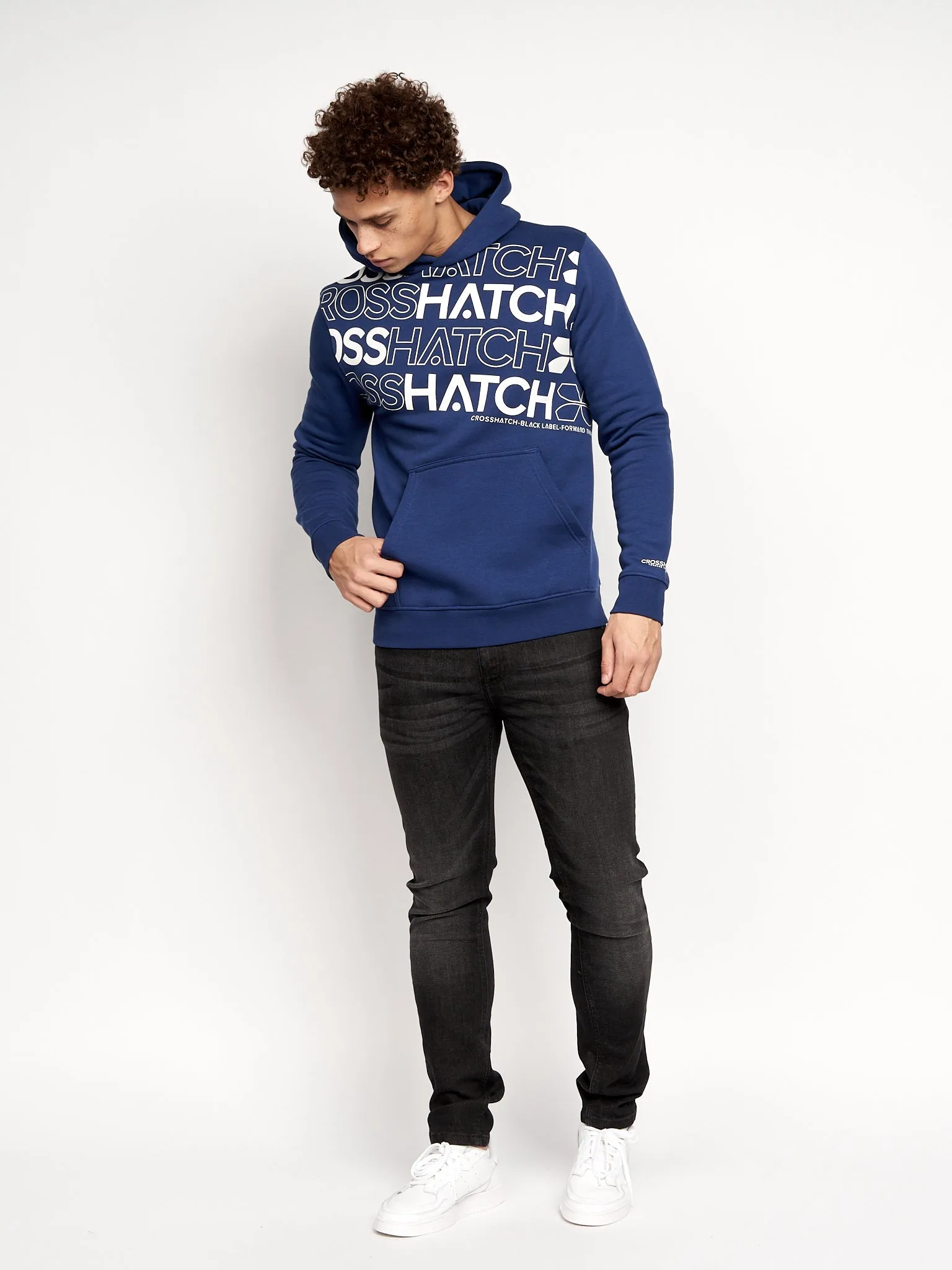 Hensal Hoodie 2pk Navy/White