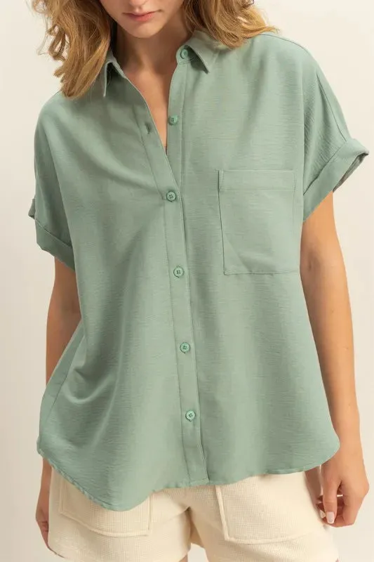 HYFVE Button Down Short Sleeve Shirt