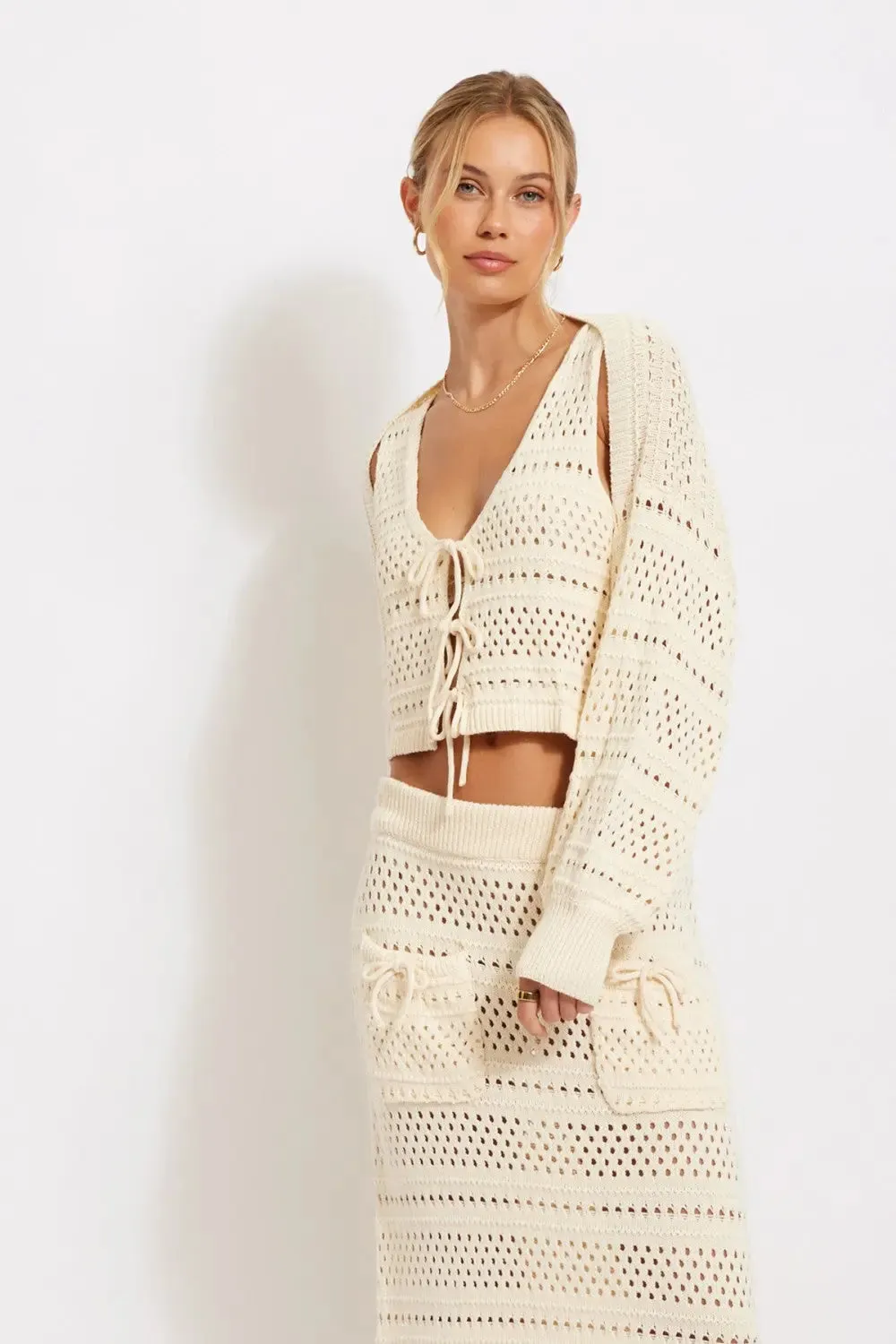 Illa Illa Coco Crochet Bolero  Effortless Boho Elegance