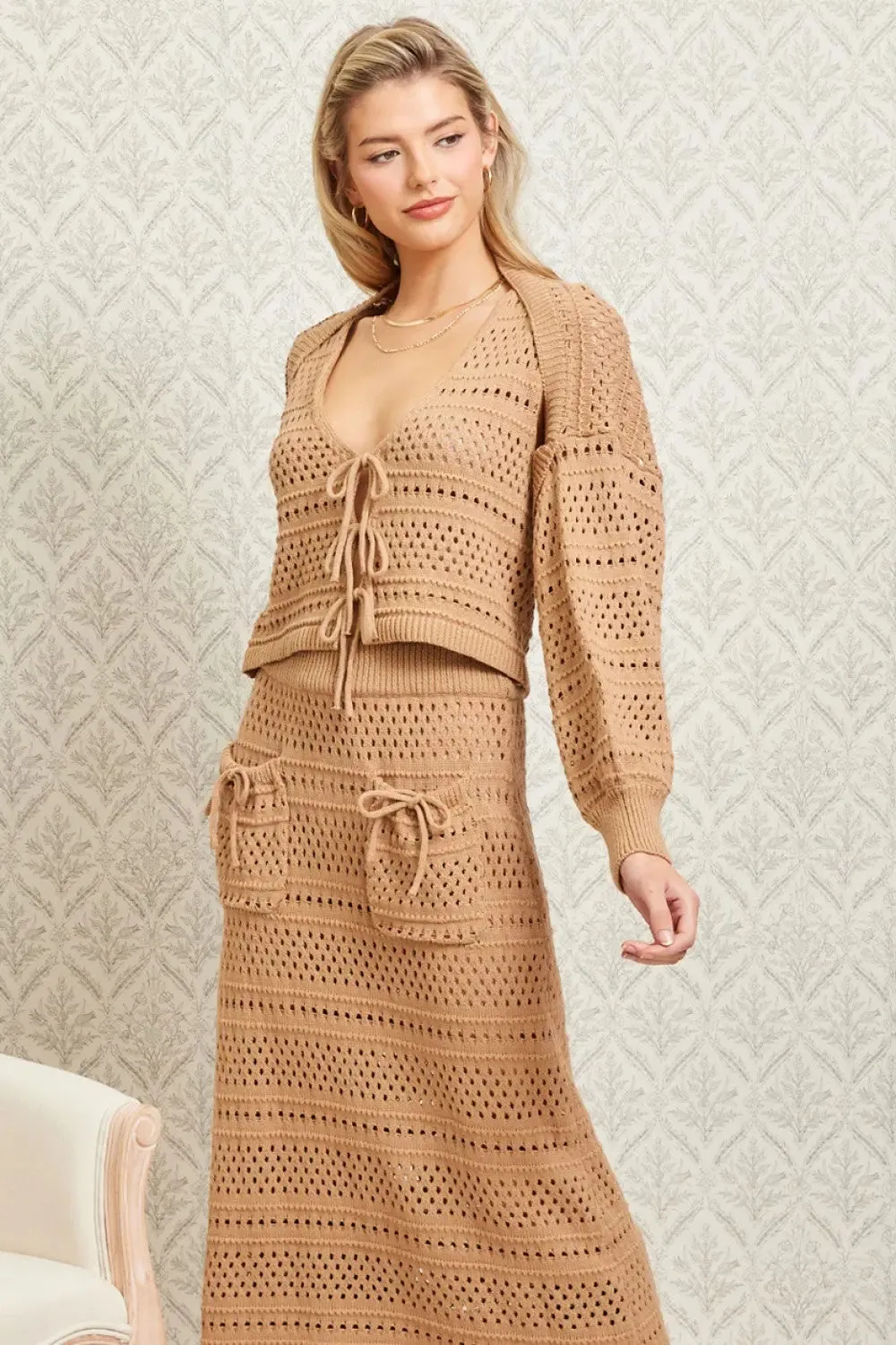 Illa Illa Coco Crochet Bolero  Effortless Boho Elegance