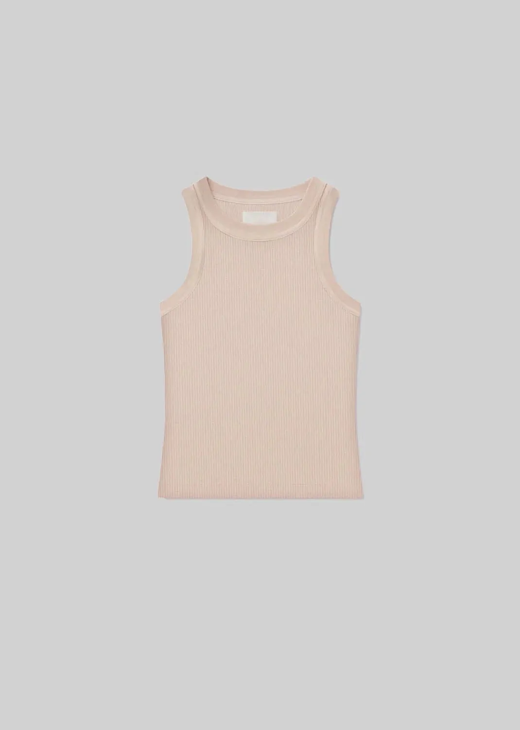 Isabel Rib Tank in Muted Rose