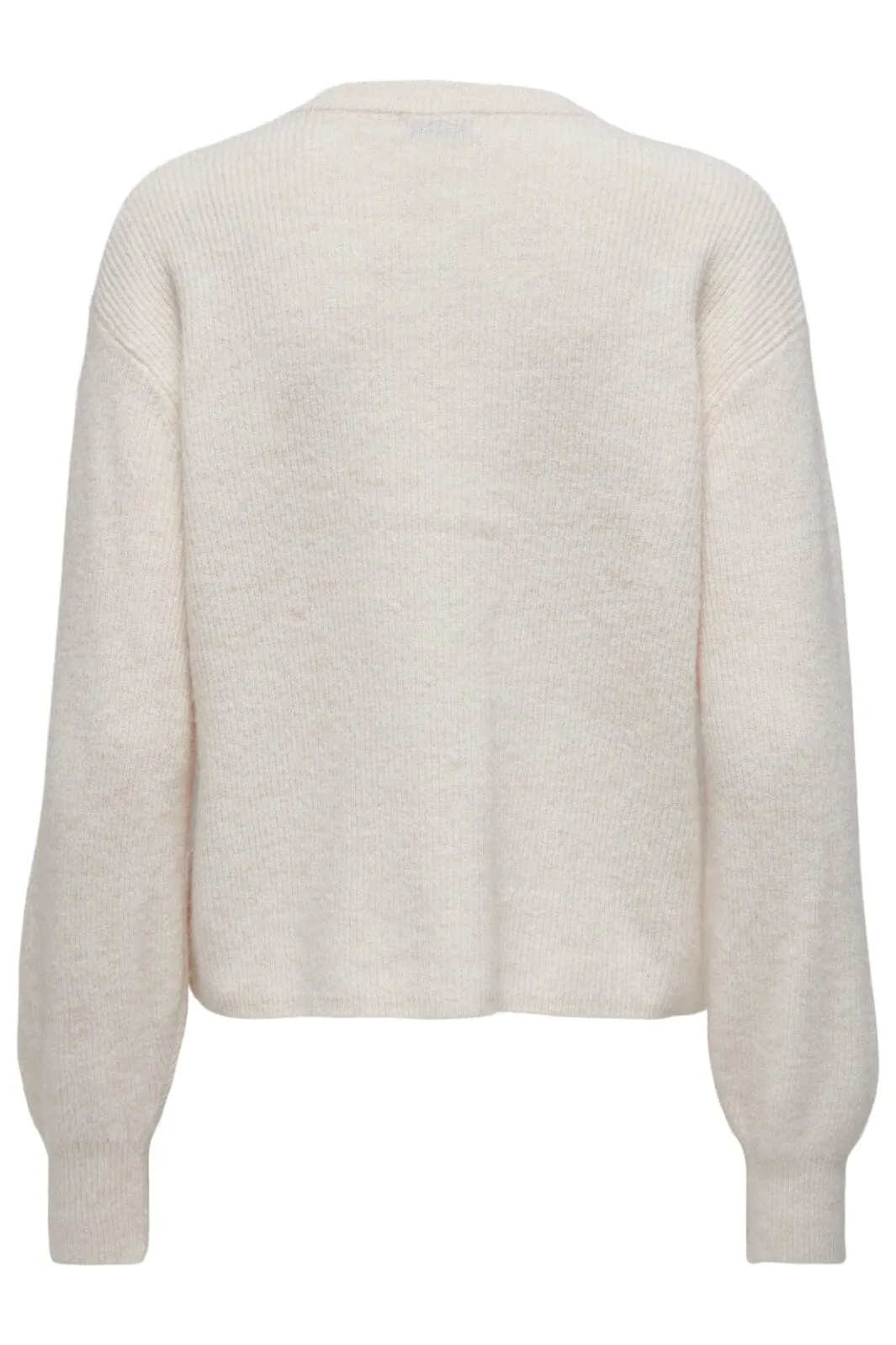 JDY - JDYlumi Life L/S Button Cardiga Knt - 4555407 Birch Melange