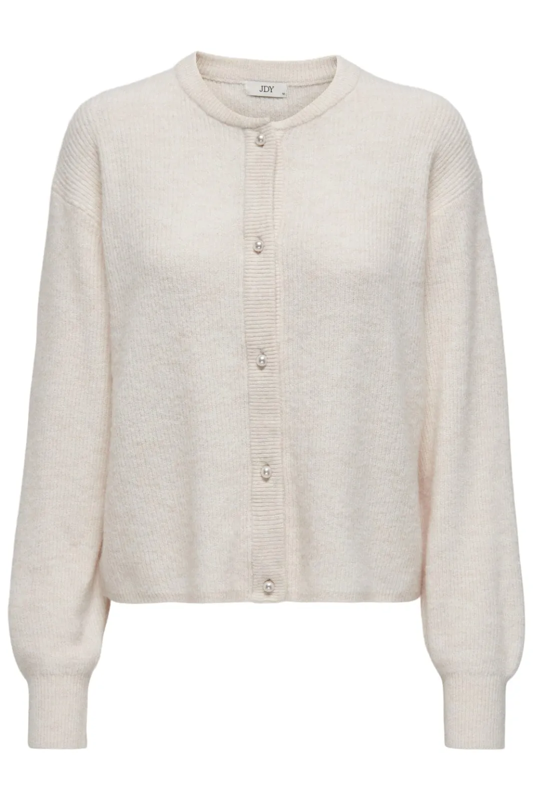 JDY - JDYlumi Life L/S Button Cardiga Knt - 4555407 Birch Melange