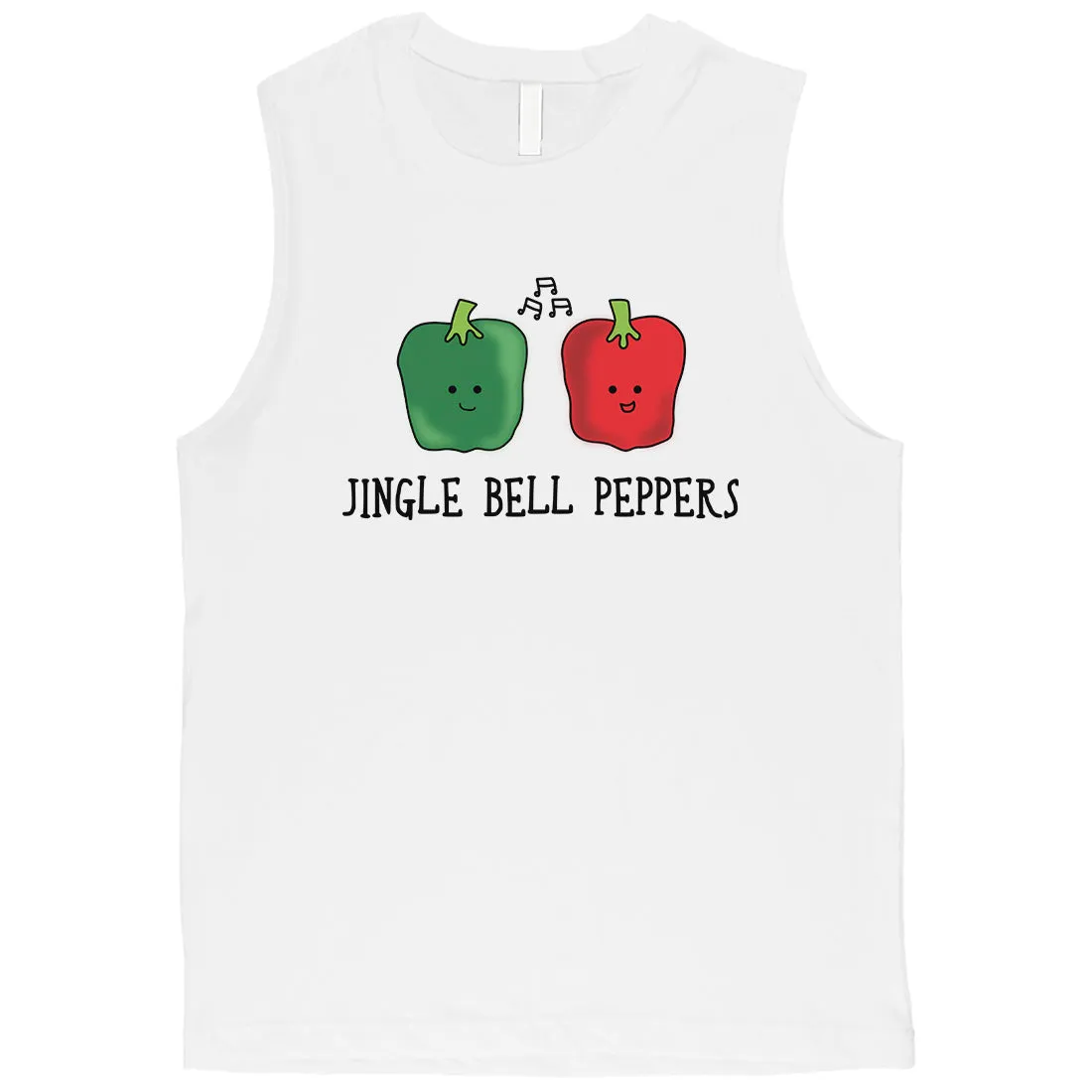 Jingle Bell Peppers Mens Muscle Top