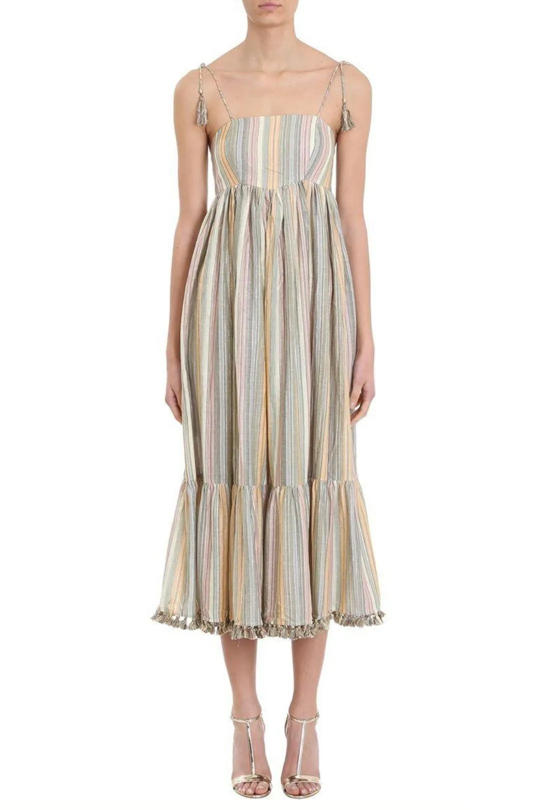 Juniper Rainbow Stripe Maxi Dress