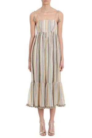 Juniper Rainbow Stripe Maxi Dress