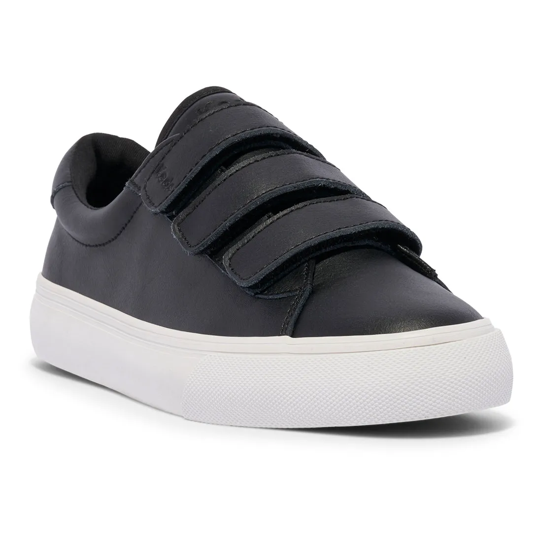 Keds Womens' Jump Kick V Leather Black/White (WH68193)