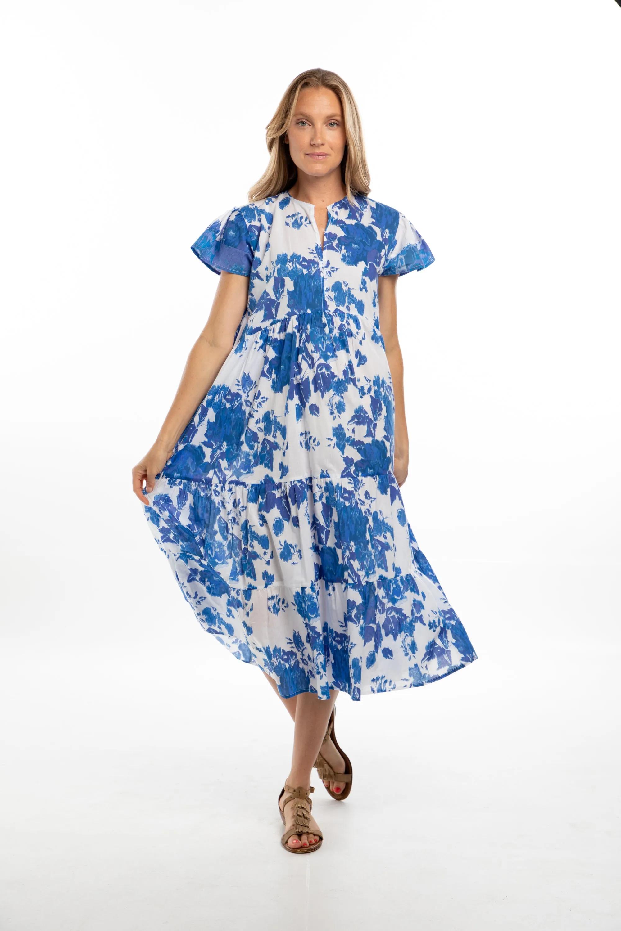 Kiki Dress. White Monet