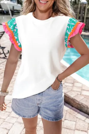 Kinsley Floral Sleeve Top by Threaded Pear