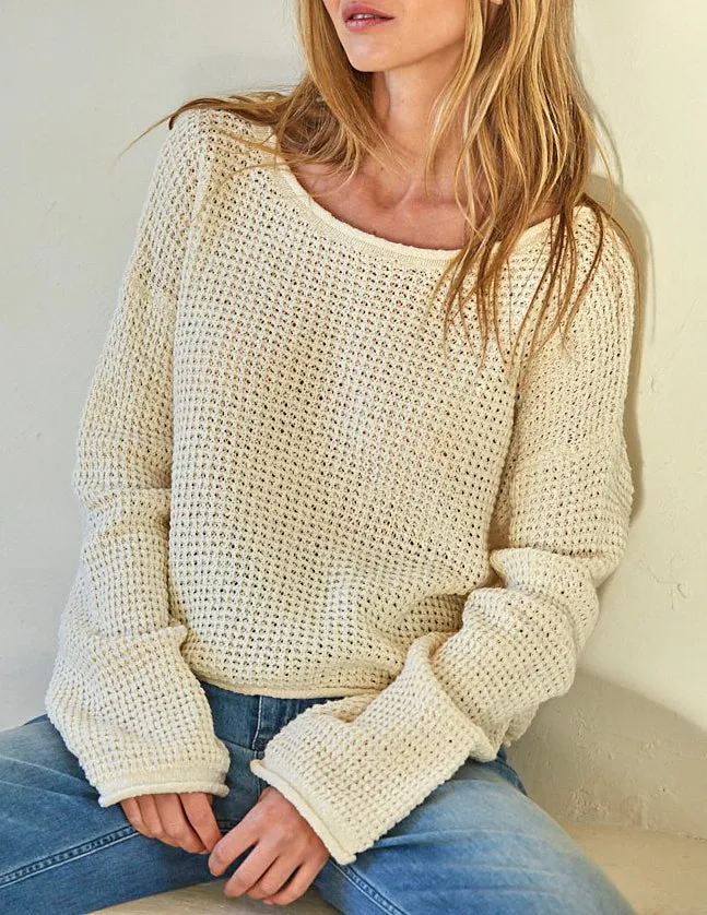 Laurien Loose Knit Cotton Sweater