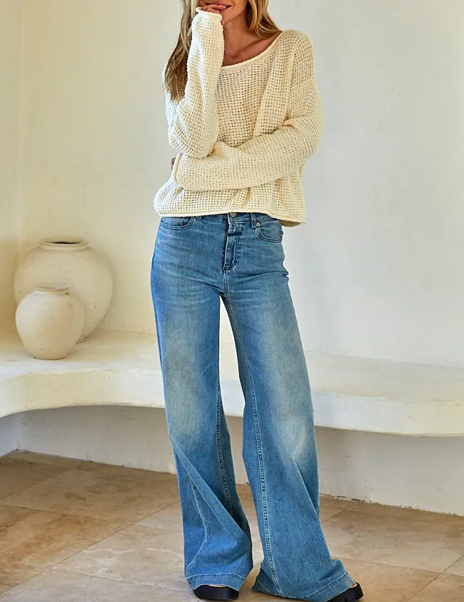 Laurien Loose Knit Cotton Sweater