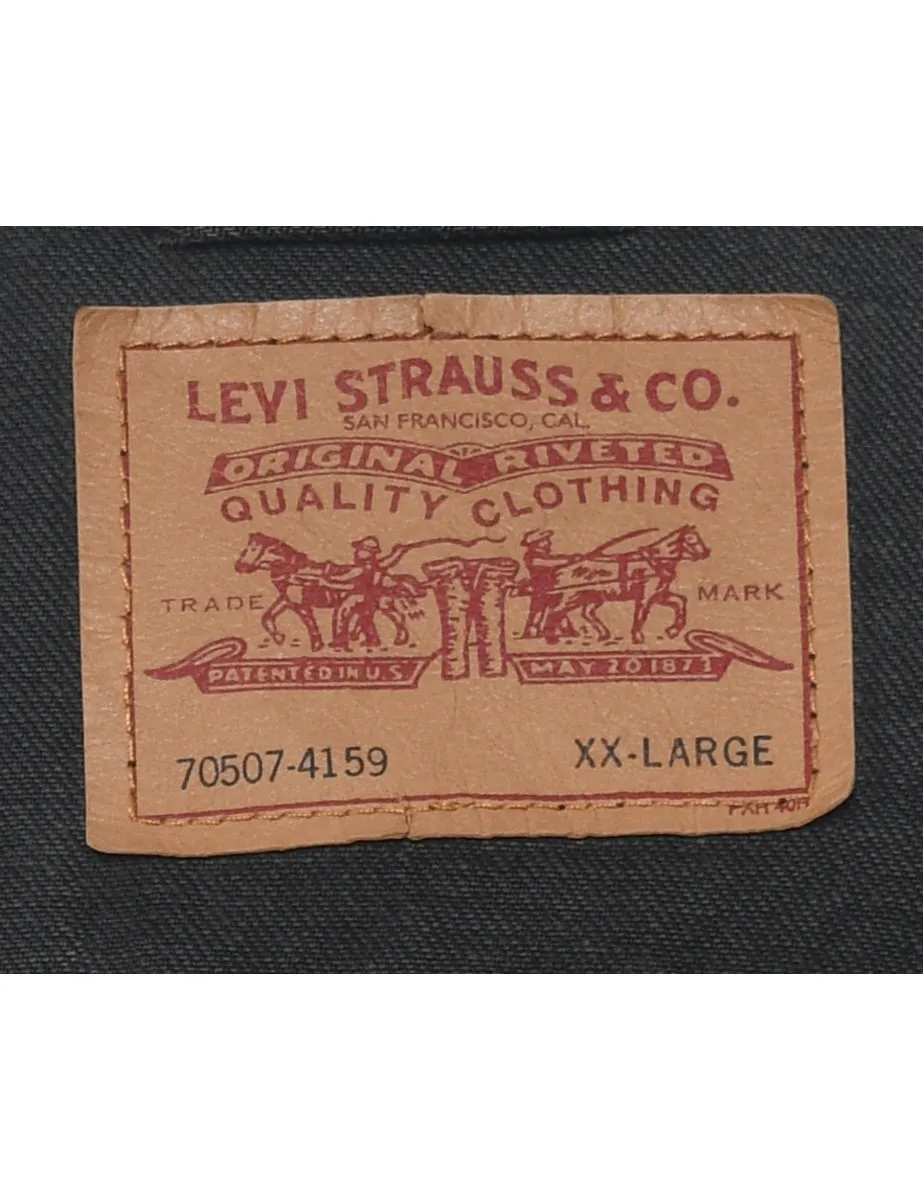 Levi's Black Classic Denim Jacket - XXL