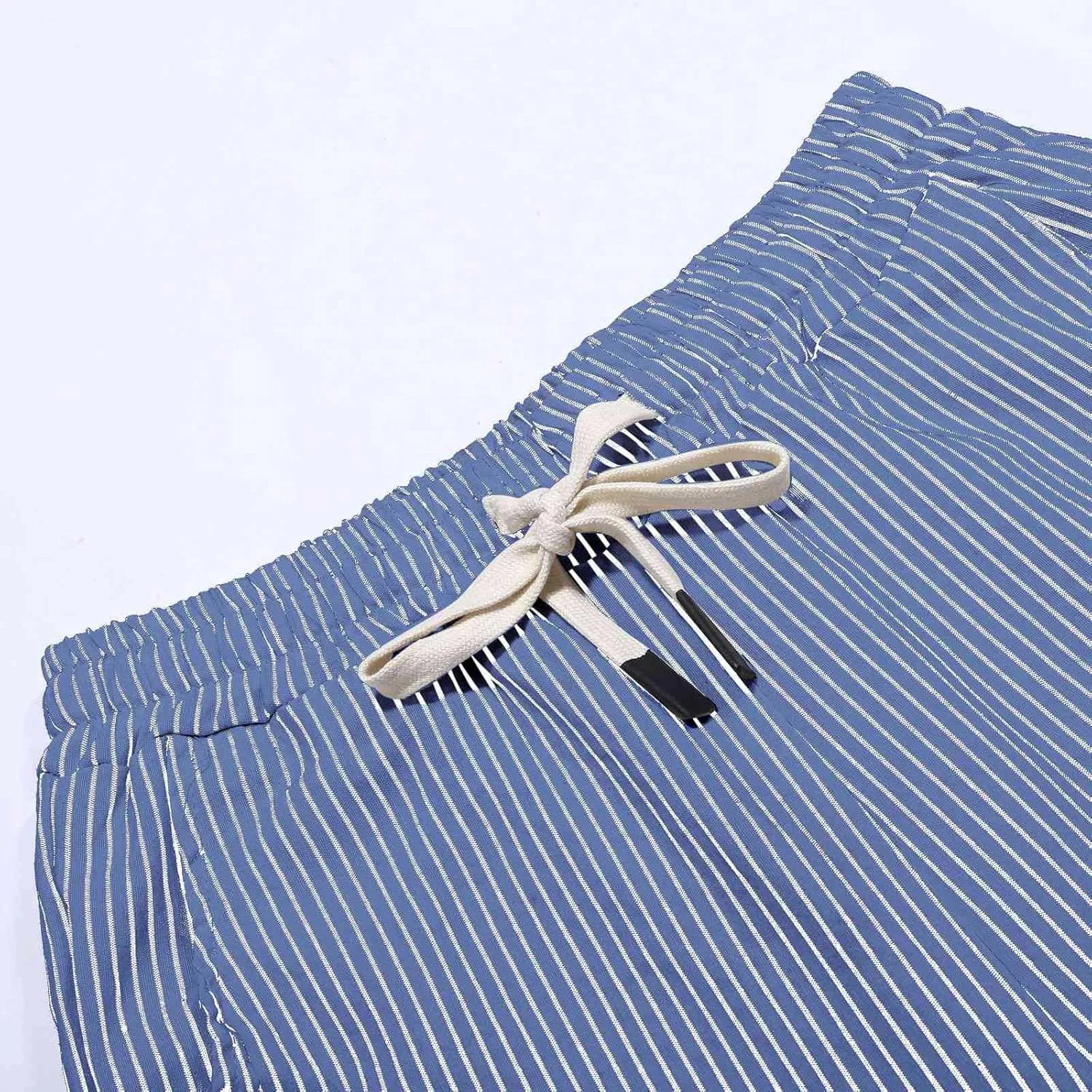 Linen Pants Women 2025 Striped Capri Pant Lightweight Spring Summer Fashion Clothes Ladies Pinstripe Cropped Trousers