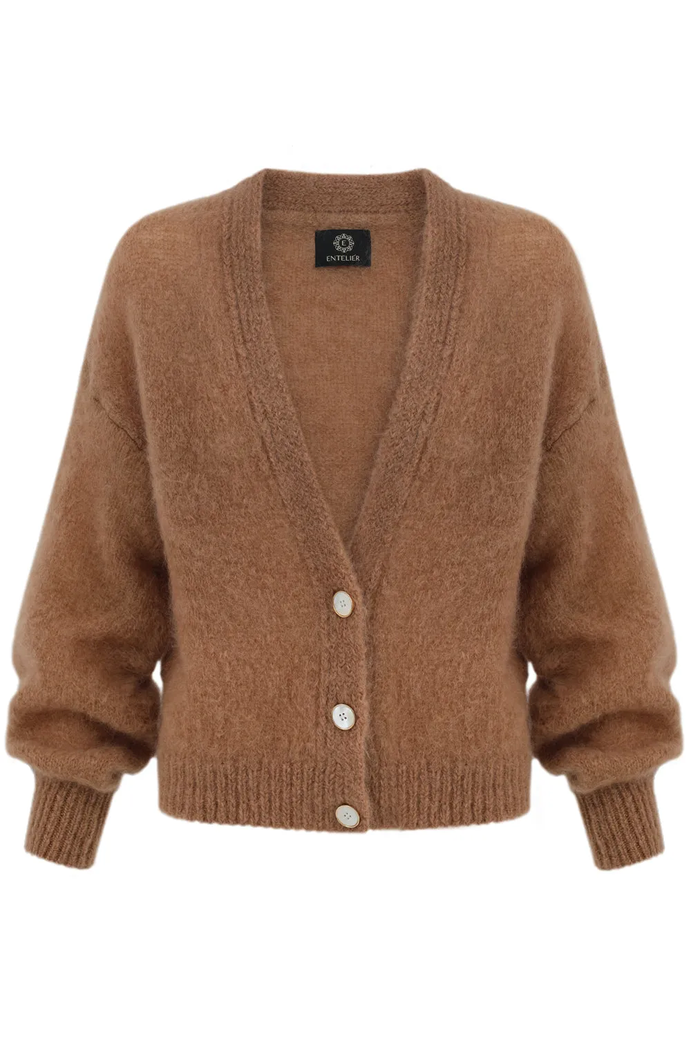 Mia Mohair Cardigan Caramel