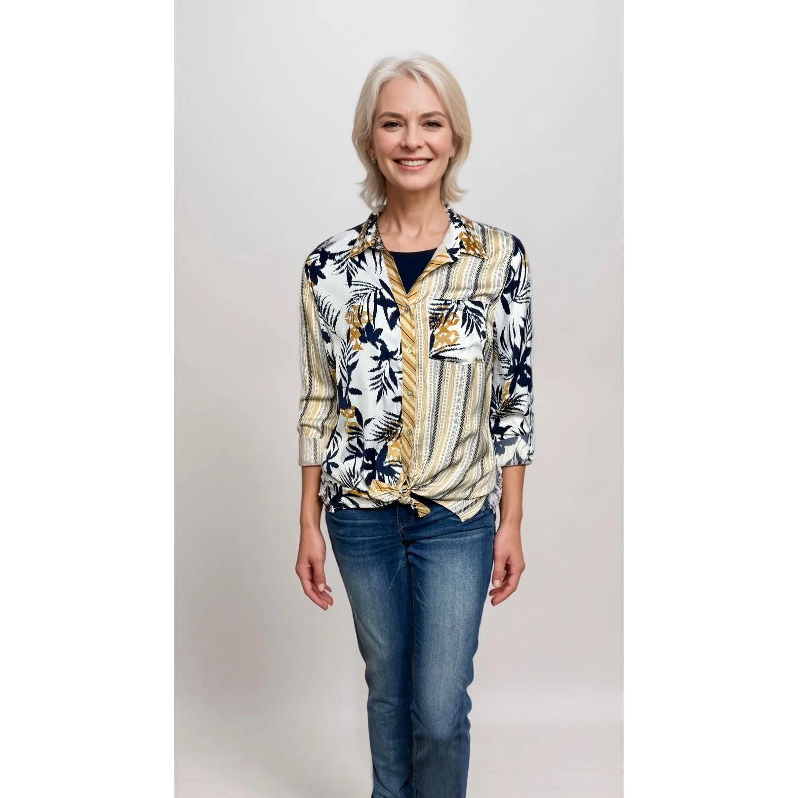 Multi Print Woven Shirt