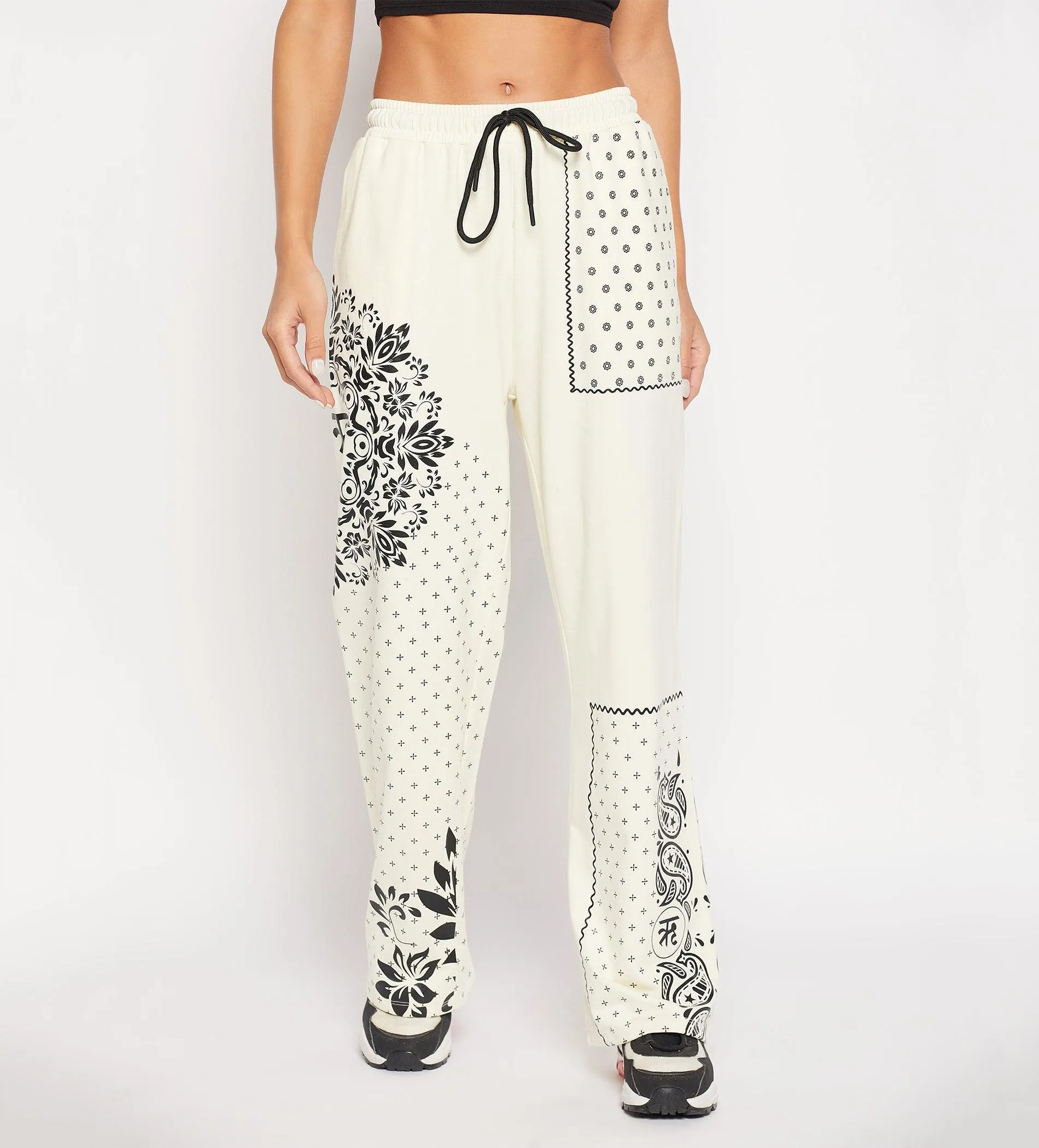 Off-White Bandana Print Wide Leg Trouser for Women