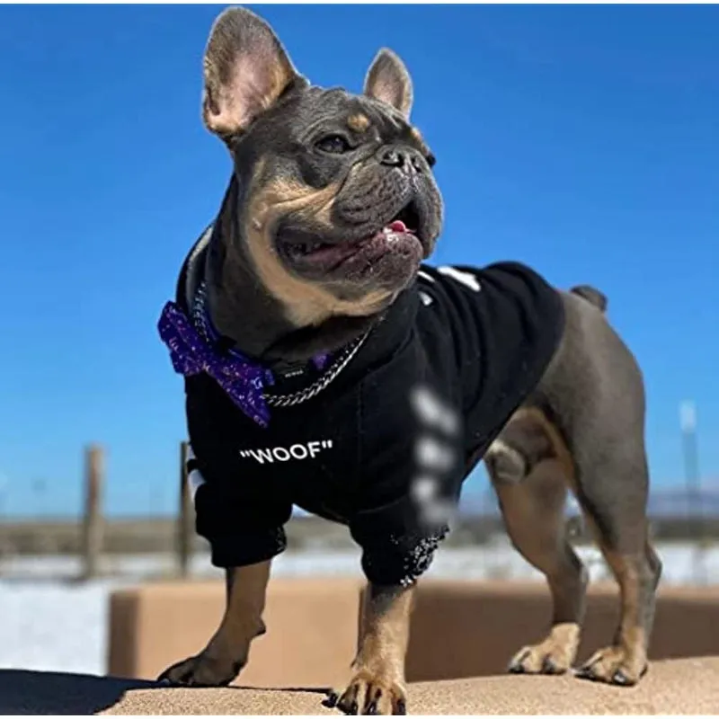 Stylish Dog Hoodie Dog Clothes Streetwear Cotton Sweatshirt Fashion Outfit For Dogs Cats Puppy